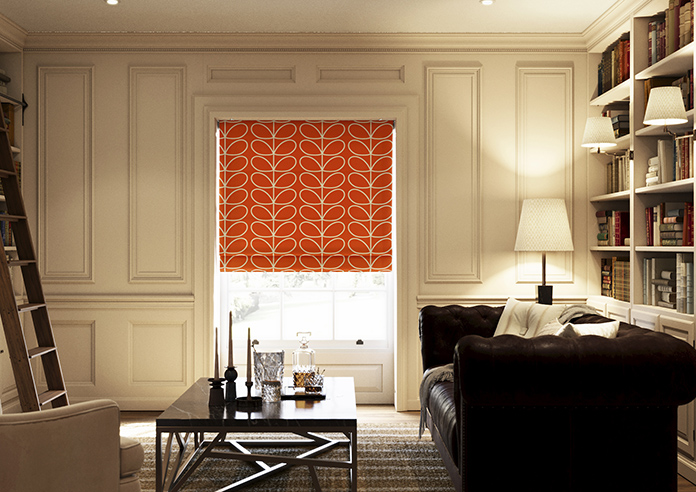 Orla Kiely Jumbo Linear Stem, Persimmon - Roman Blind - Image 3